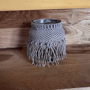 Makramee Windlicht 11