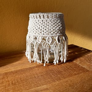 Makramee Windlicht 12