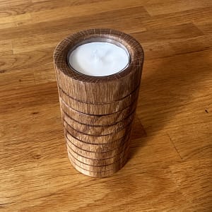 Teelichtdose Eiche