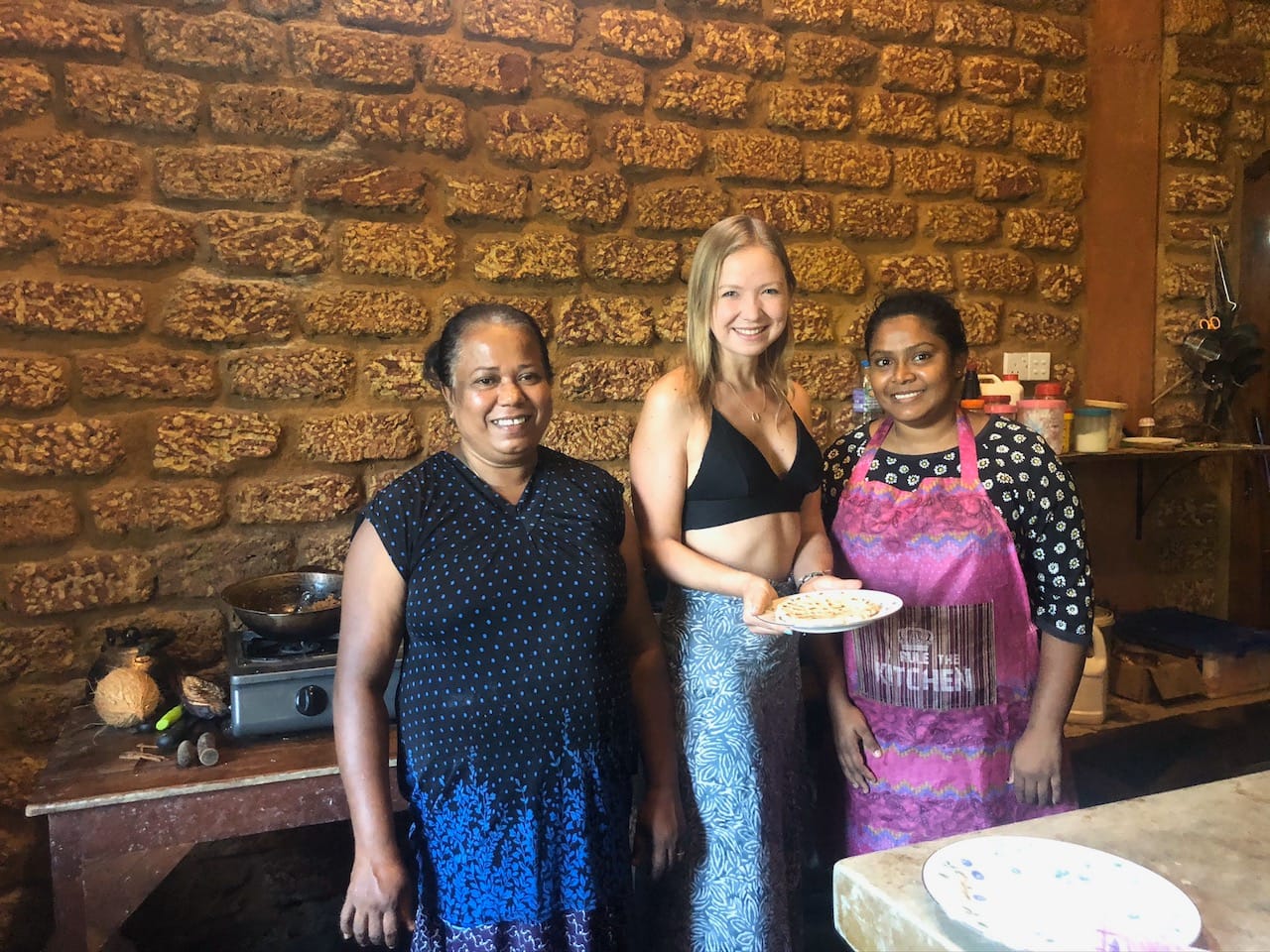 Meals prepared from a Sri Lankan Cooking Workshop
